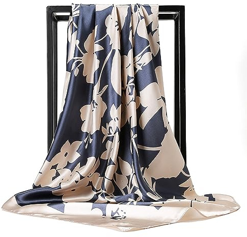Ecroon Damen Schal Kopftücher Halstuch Schal Frauen Seidenschal Business Seidentuch Scarf