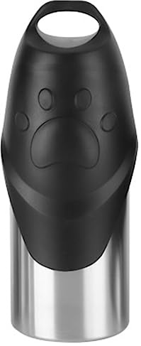 Kahdsvby 1 x Flasche aus Edelstahl, Reiseflasche für Hunde, für Haustiere, Spaziergänge im Freien, Wandern, Reisen, 500 ml