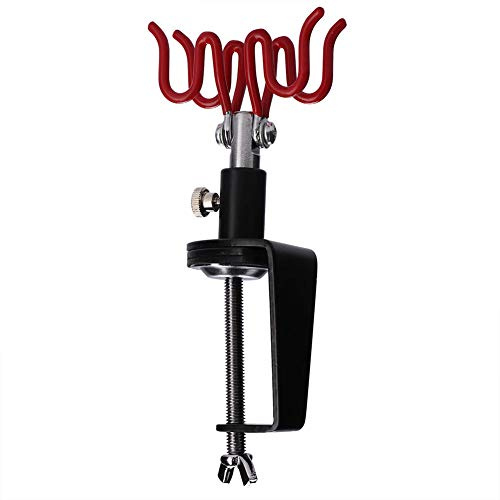 Airbrush-Halter-Ständer, Tischmontage, Zwei Airbrush-Halter-Station, Spritzpistole, Tisch-Bank-Station für Airbrush, 360° Drehbar