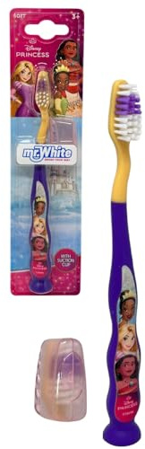Cepillo de dientes manual para niños Princesas Disney accesorio para el cuidado de la higiene bucal cepillo de dientes con mango ergonómico cerdas suaves