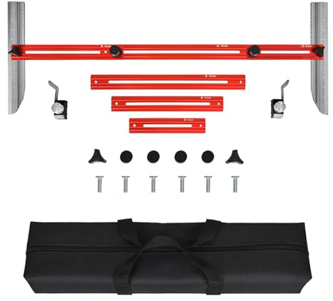Saker New Stair Measuring Tool, Stair Tread Template Tool, Shelf Layout Tool & Stair Tread Template Tool Jig, Stair Tread Measuring Tool Compatible with Many Types of Layout Projects (1 Set)