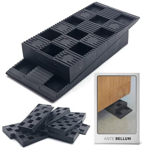 Distanziatori in plastica per pavimenti, finestre e porte, cunei in plastica per un montaggio efficace, distanziatori in laminato, infrangibili, collegabili, in tre misure 150 x 43 x 20 mm (50 pezzi)