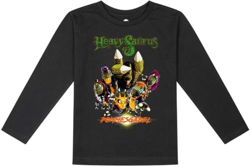 Heavysaurus Metal-Kids - Pommesgabel Unisex Langarmshirt schwarz