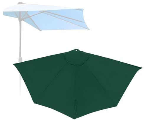 Nonotse Demi-parasol de terrasse de 2.7m,Parasol Demi Rond,Demi Parasol Balcon,Petit Parasol Balcon,Parasol de jardin Parapluie de terrasse pour parasol de terrasse