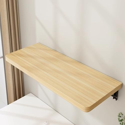 Platzsparender Klapptisch für Wäsche & Basteln – Handgefertigter Tisch aus Rohholz für Küchen & Bars, ideale Nähstation (80 x 24 cm)