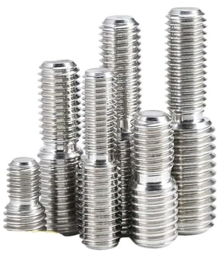Convertidor de tornillos reductores de acero inoxidable 304 Conversión de pernos Tornillo sin cabeza de doble extremo(M4x10- m10x10)