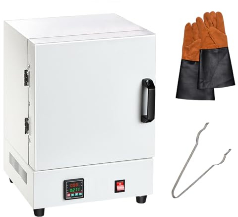 Forno Elettrico per Ceramica a casa, Forno per Ceramica da 2000 W, Forno per Trattamento Termico ad Alta Temperatura da 1150 °C, per smaltatura di ceramiche, Ceramica Fai da Te, CR