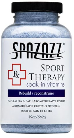 Spazazz RX Sport Therapy - Rebuild Hot Tub & Spa Salts for Relaxation