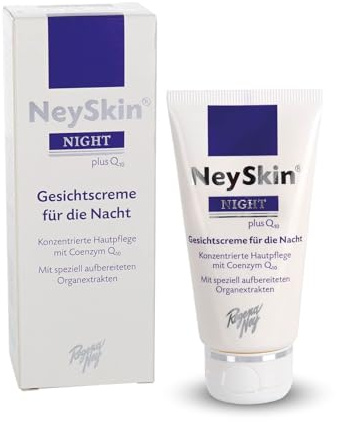 NeySkin NIGHT Nachtcreme mit natürlichen Zellextrakten und Q10, 50 ml | Lavendelöl, Sheabutter, intensive Feuchtigkeitspflege, für Frauen und Männer, tägliche Nachtpflege, deutsche Herstellung