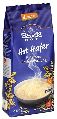 Bauckhof Bio Bauckhof Demeter Hot Hafer Basis, Haferbrei Mischung glutenfrei (12 x 400 gr)