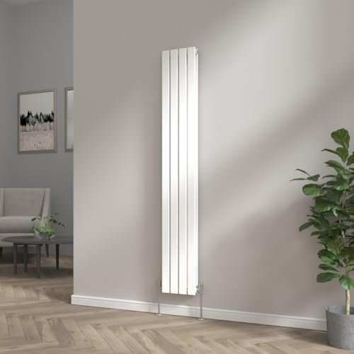 NRG 1800 x 272mm Bathroom Vertical Radiator Gloss White Double Flat Panel Tall Upright Central Heating Rad
