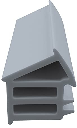 DIWARO® Stahlzargen-Dichtung SZ212 | grau | 5 lfm für Haus- und Innentüren. Zum Schallschutz und abdichten der Tür. Bestehend aus TPE (Thermoplastischen Elastomer)