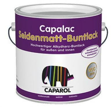 Caparol Capalac Seidenmatt Buntlack 375ml Grauweiß RAL 9002