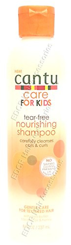 New Cantu Care For Kids Pflegeshampoo für Kinder, gegen Tränen und Ziepen, reinigt und pflegt sorgfältig strubbeliges und lockiges Kinderhaar, sanfte Pflege für strukturiertes Haar, 30 ml