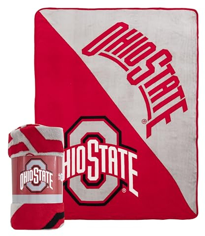 Northwest NCAA Ohio State Buckeyes Unisex-vuxen mikro raaschel prydnadsfilt, 117 cm x 152 cm, halvton
