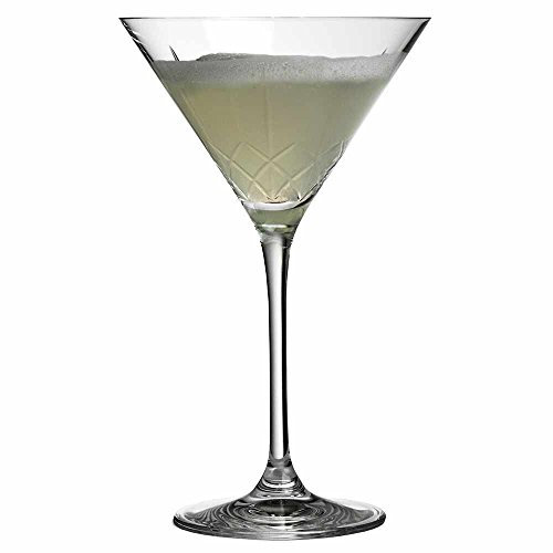 Urban Bar Martini Glass, Ginza Tall Cuts, Lead Free Crystal Cut Glass Cocktail 21cl Model No UB4833