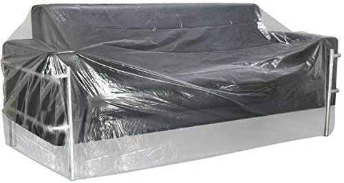 TUPARKA 9ft Christmas Tree Poly Storage Bag Large Furniture Cover 110 x 72 with Small Moving Bags, 1 Set