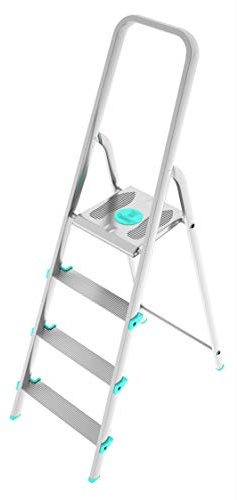 Scala LIBELLULA in alluminio 4 gradini Silver