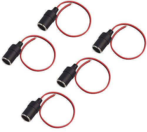 POFET 5pcs 12V 120W Cargador de Coche Encendedor de Cigarrillos Adaptador de Conector de Enchufe Hembra