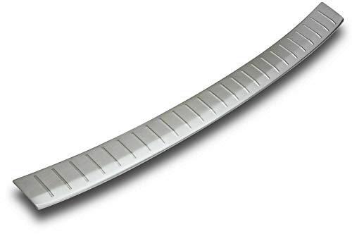 Paraurti Posteriore adatto per VW Touareg II | 7P | 2010-2018 Acciaio Inox Opaco Protezione per Bordo Bagagliaio Carico