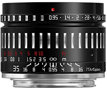 TTArtisan 35mm F0.95 APS-C Manuale Focus Obiettivo Fotocamera Super Grande Apertura Stile Retrò Obiettivo Della Macchina Fotografica Leggero per Sony E Mount