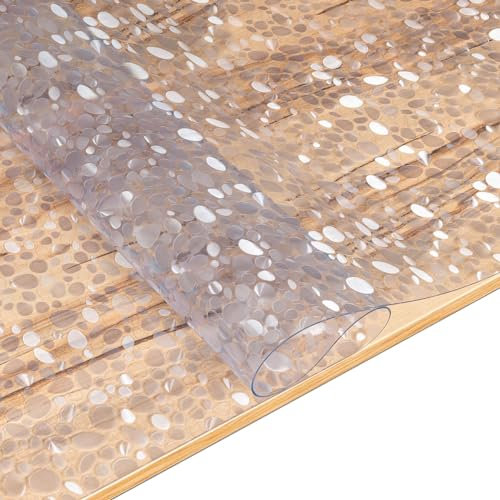 ANRO Tischfolie Tischschutzfolie mit Struktur für Hochglanz und Glastische Tischdecke Folie für Tisch Tischschutz 1,5mm 230x90cm