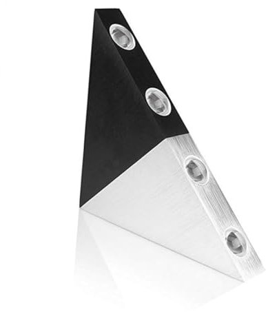 Angoily 5w Dreieckige Led-wandleuchte Aus Edelstahl Warmweißes Licht Energiesparend Für Außenbereiche Zäune Und Gärten