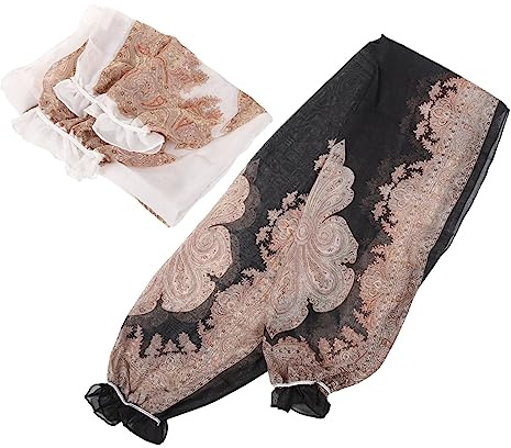SAFIGLE 2 Piezas Chal De Verano Para Mujer Mangas De Brazo Para Mujer Chal De Verano Manguitos De Ciclismo Ligero Y Transpirable ProteccióN Solar Para Deportes Al Aire Moda VersáTil