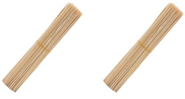 2 Set mit 100 Stück Bambusspieße Sticks Geräte langlebig für Gemüse Lagerfeuer Fleisch 40cm