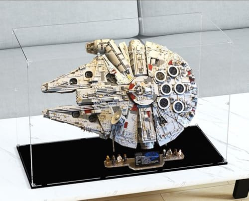 Caikbms Vitrina Acrílico Compatible con Le-go 75192 Millennium Falcon, Caja Exhibición Prueba Polvo para Almacenamiento Y Organización del Modelo (Solo Vitrina) C,3mm