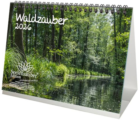 Skogsmagi DIN A5 bordskalender för 2026 träd träd skog natur – sjömagi