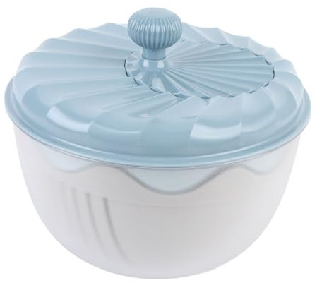 Salad Spinner with Storage Lid, Bowl and Colander, Vegetable Fruit Washer and Salad Chopper for Fresh, Crisp (Nordic Blue)