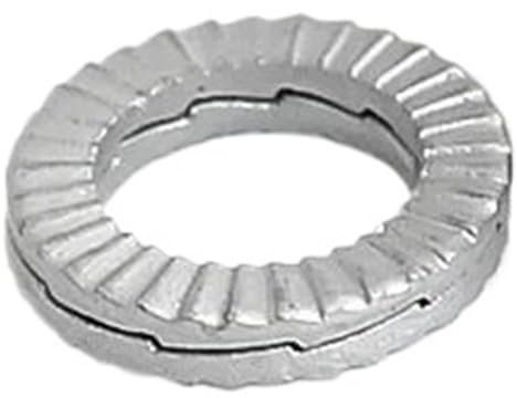 Graiting Rondelles autobloquantes à Double empilement M3-M42, 1 à 5 pièces, en Acier Inoxydable 304/316, occlusales avec Dents, rondelles de Blocage antidérapantes(304 Stainless Steel,M8-5pcs)