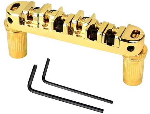 Metal Gitarre Bridge Ersatz 6 Saiten Sattles Elektrisches Zubehör Einfach Zu Bedienen E Gitarrenersatz