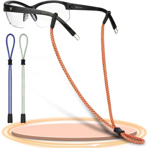 Pamofuper Cordones para Gafas Deportivas| 3 Piezas Ajustable Cordon Gafas