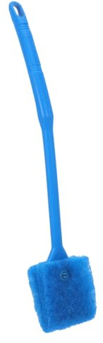 Levemolo Raspador de Algas para Acuario: Cepillo de Esponja de Doble Cara - Mango de 15,8 Pulgadas - Limpiador de peceras - Equipo de Limpieza para peceras de Acuario para Algas y residuos (Azul)