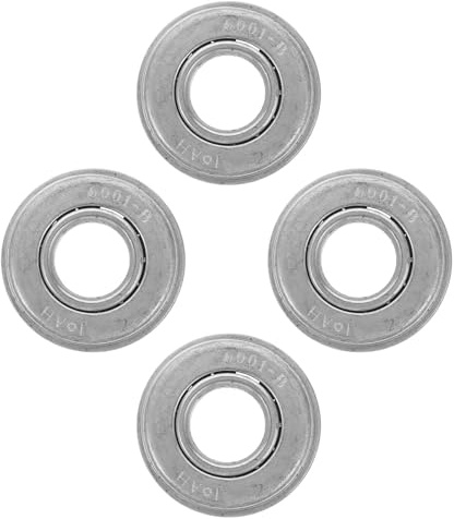 HOMOCONO Cuscinetti a Sfere Flangiati Design Sigillato 4 Pezzi in Acciaio per Funzionamento Liscio per Ruote Rasaerba per Carrelli da Giardino