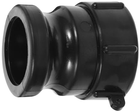 Toddmomy Connettore Rapido Camlock in ABS Nero da 2 Pollici con Anello di Tenuta per Valvole IBC da 1000l, Adatto a Raccordi per Contenitori IBC