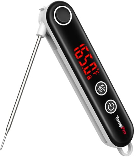 TempPro TP18 Instant Read Meat Thermometer Digital with Thermocouple Sensor, Cooking Food Thermometer for Grill, Smoker, BBQ, Oil Deep Frying, Candy, Kitchen Thermometer Bakeware(Previously ThermoPro)