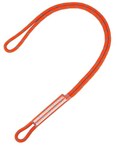 NewDoar 8mm (5/16) Prusik Cord Pre-Sewn, 25kN(5620 lb) Nylon Prusik Loop, 3 Sizes Multipurpose Rope for Outdoor Climbing Arborist Rescue Mountaineering Rope(Orange, 12/30cm/1pcs)