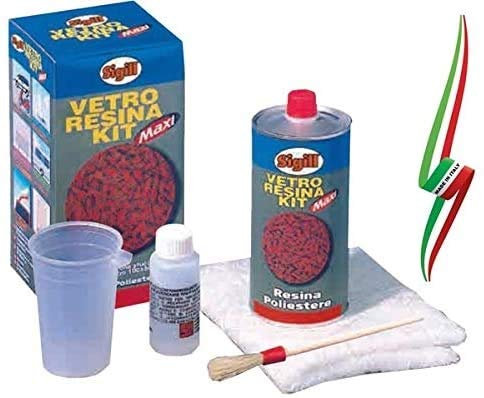 KIT COMPLETO PER LA RIPARAZIONE DI OGGETTI IN VETRORESINASIGILL ITALY 750ml