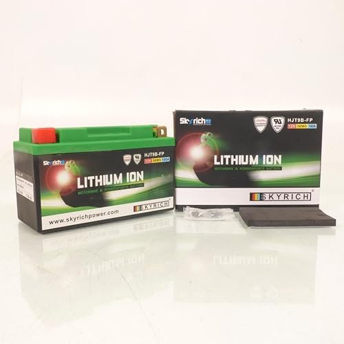 Batería de litio Skyrich para moto Yamaha 660 Xt X 2004 a 2016 YT9B-BS / 12 V 8 Ah
