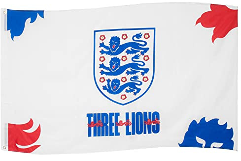 England Team Merchandise 5ft x 3ft Flag,White