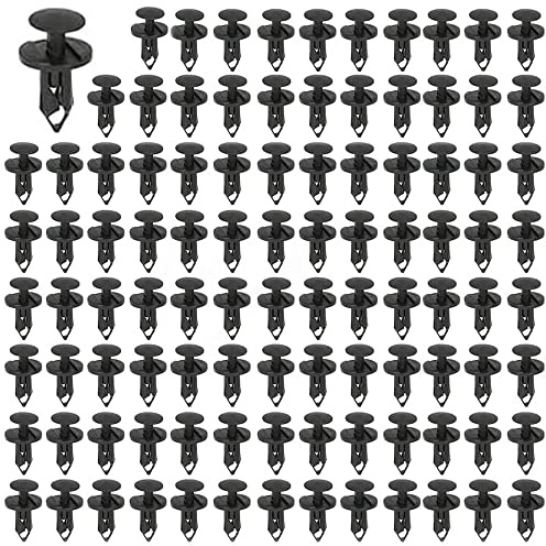 Befestigung Clips, 100 Pcs Auto Stoßstangen Kunststoff Nieten, Stoßstange Spreiznieten, Karosserie Kunststoffnieten, Befestigung Clips Auto Stoßstangen, 8MM Stoßstangen Befestigung Clips