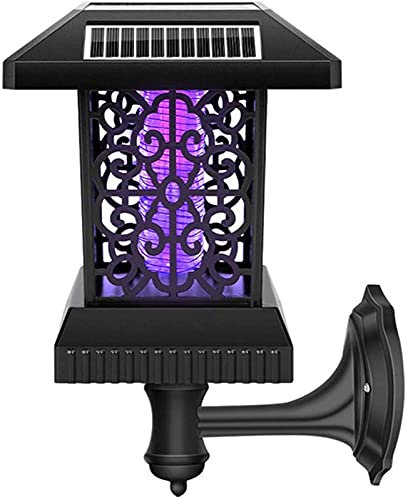 Lámpara Solar para Matar Mosquitos, lámpara antimosquitos eléctrica Recargable para Matar Mosquitos con Panel Solar Lámpara USB usada para Exteriores e Interiores (1) (4)