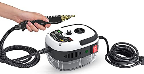 CukYi Limpiador de Vapor de Mano Máquinas limpiadoras de 2500 W Mini vaporizador Comercial de Alta presión Limpiadores de Vapor Piso para el hogar, el automóvil, la Cocina, Las Ventanas y el baño