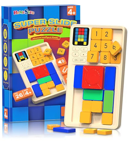 HOMESTEC Super Slide Logisches Puzzlespiel - Elektronisches Handheld-Spiel mit 520 Levels 3 Spielmodi - Herausforderndes Gehirntraining Spielzeug Geeignet für Kinder ab 8 Jahre und Erwachsene