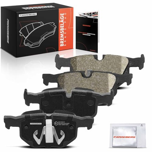 Frankberg Brake Pad Set incl. 4x Pads Rear Compatible with X1 E84 | Compatible with 3 Series Touring E91 3 Series E90 3 Series Coupe E92 3 Series Cabriolet E93 Replace# 34212288895,34121288895