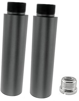 BESTonZON 1satz Teiliges Mikrophon Verlängerungsrohre Mit Schrauben Für Mikrofonständer Erweitert Für Bessere Aufnahmequalität Platzsparend