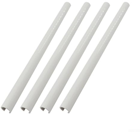 4Pcs Radiator Pipe Covers, Adjustable Length Plastic Radiator Pipe Covers For Radiator Pipe, Home Central Heating Systems Part(White-500mm)